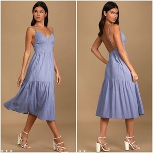 Lulus Ruffle Midi Dress
